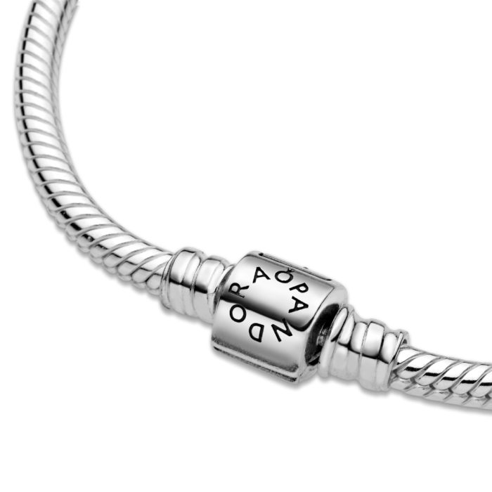 Pandora Moments Barrel Clasp Snake Chain Bracelet