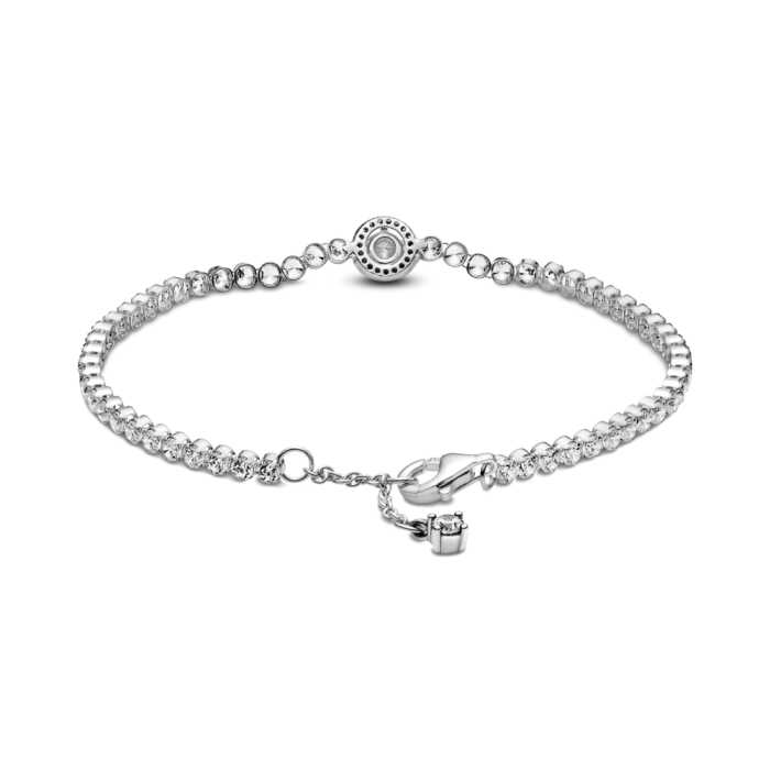 Sparkling Halo Tennis Bracelet
