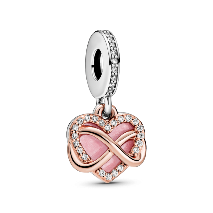 PANDORA パンドラ　Infinity Heart Charm Sparkling Infinity Heart Dangle Charm