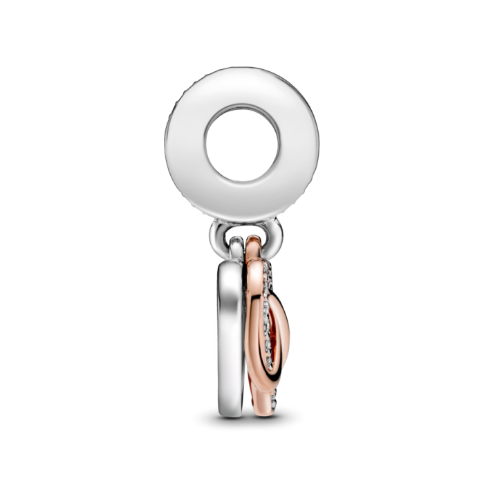 Sparkling Infinity Heart Dangle Charm
