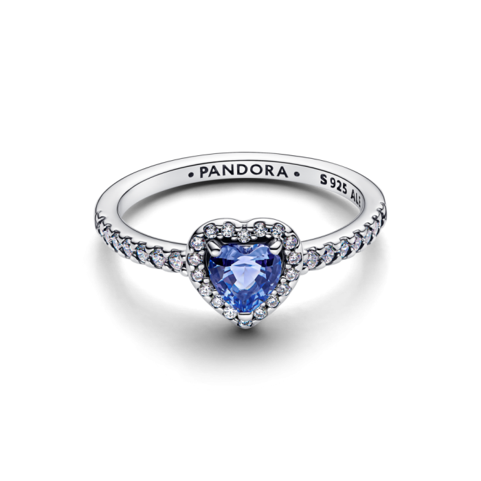 Sparkling Elevated Heart Ring
