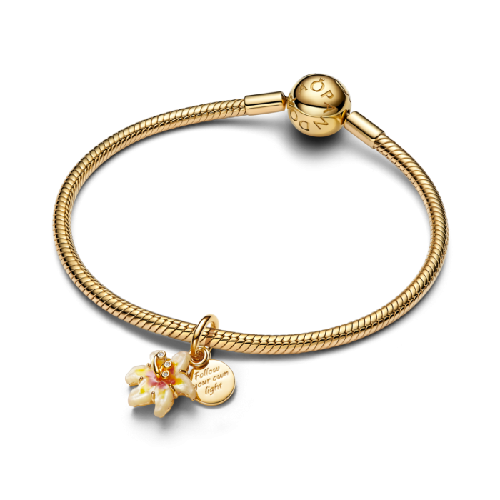 新品未使用 カーペンター Pandora 155+30 シンキング Disney Tangled Sundrop Flower Glow-in-the-dark Charm